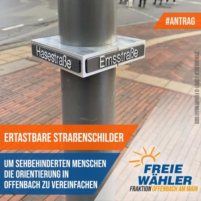 Bessere Orientierung für Sehbehinderte- Magistrat soll prüfen und berichten