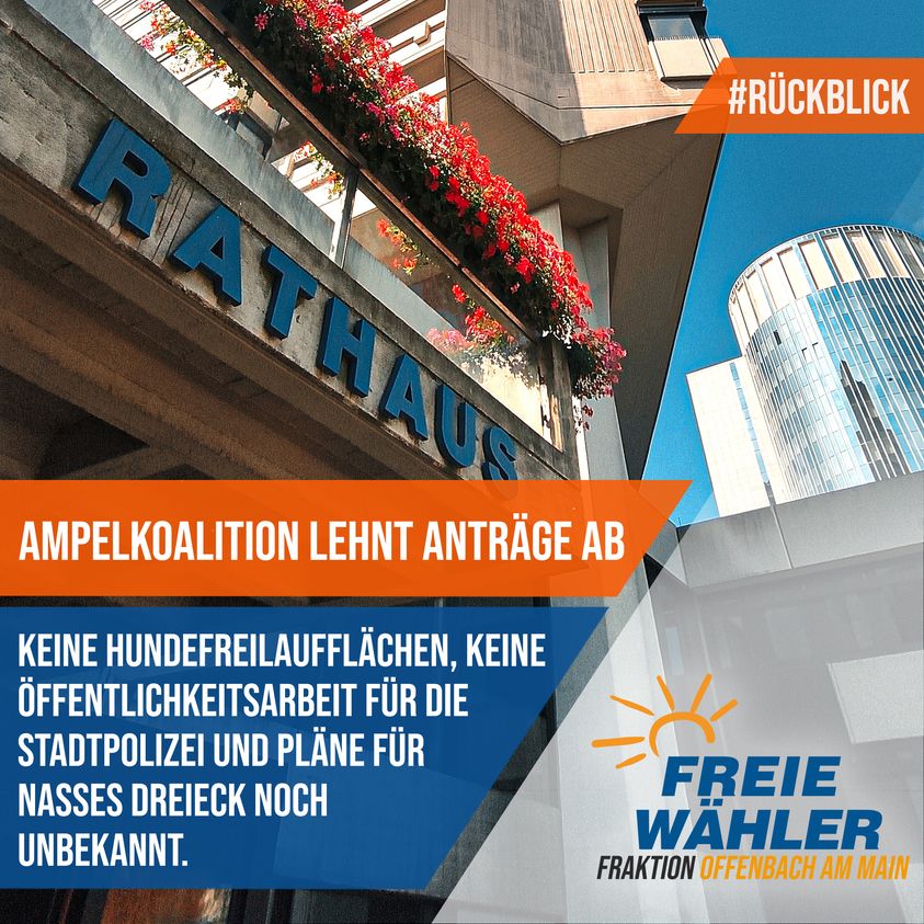 Ein kurzer Bericht aus der letzten Stadtverordnetenversammlung: