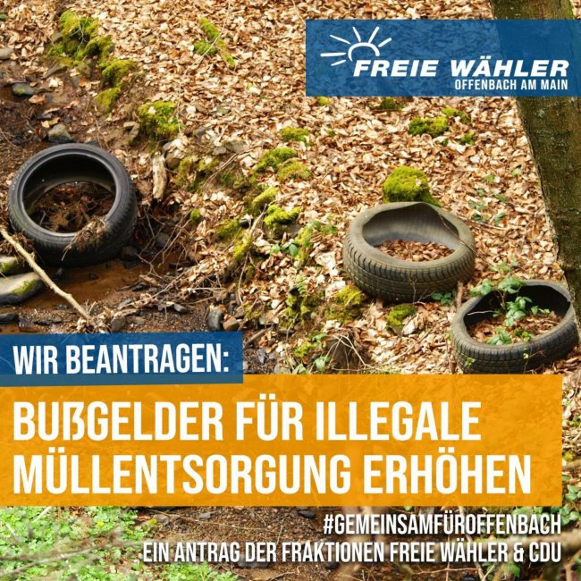 Bußgelder für illegale Müllentsorgung erhöhen